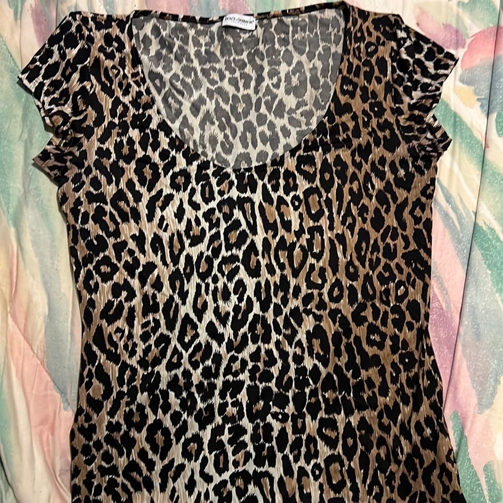 Authentic Dolce Gabbana small leopard underwear top